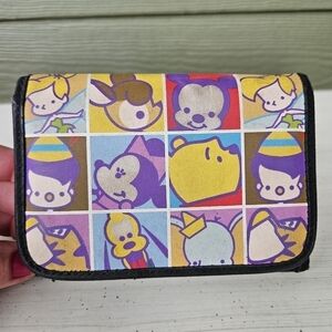 Disney Babies Graphic Tri-fold Wallet Comic Strip Minnie Pooh Pluto Tinkerbell